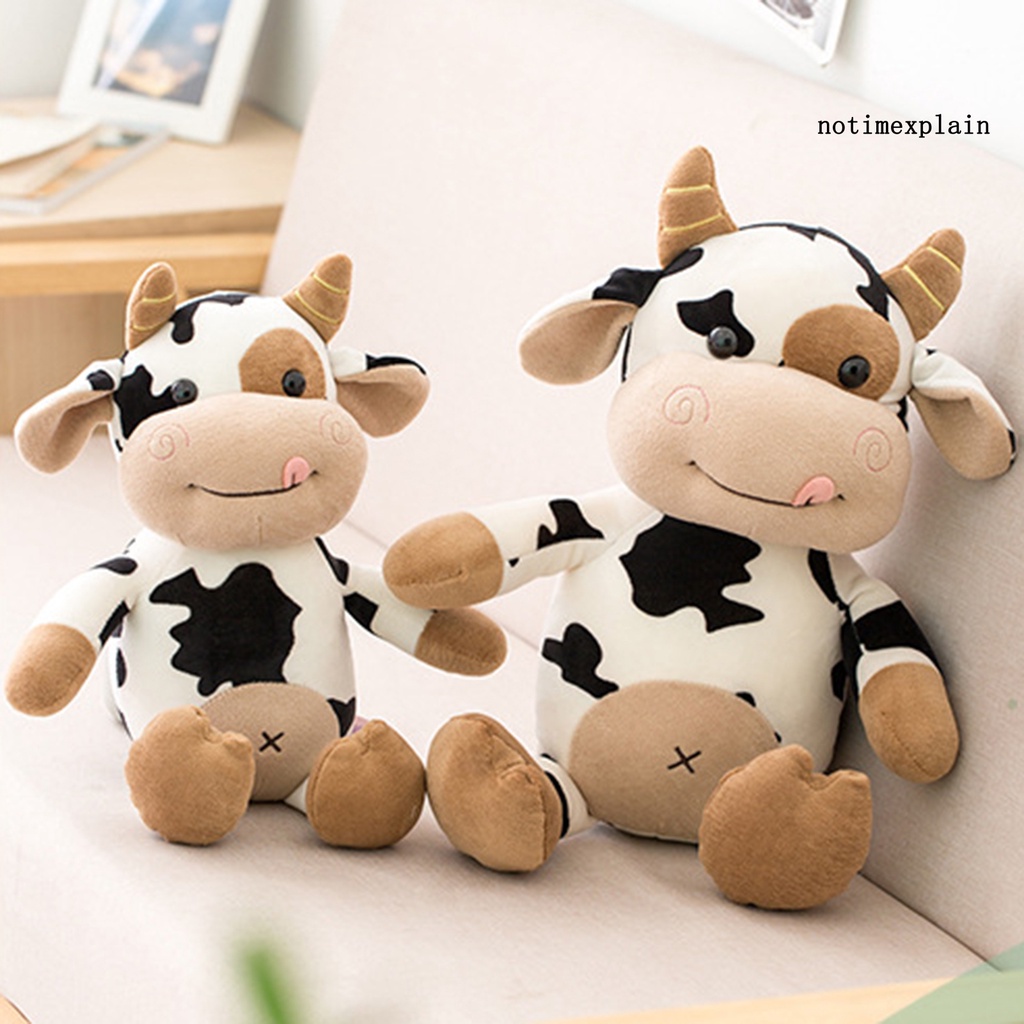 Nome Brinquedo De Vaca Fofa Animais De Pelúcia De Bezerro Da Boneco Macio Aniversário Infantil