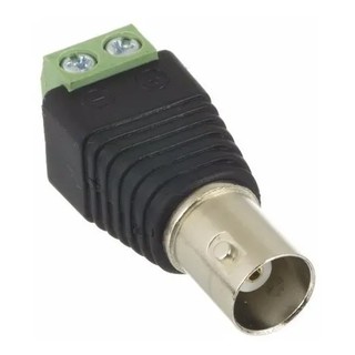 Conector BNC Femea c/ Borne CFTV (câmeras) e Outros Equipamentos Eletrônicos