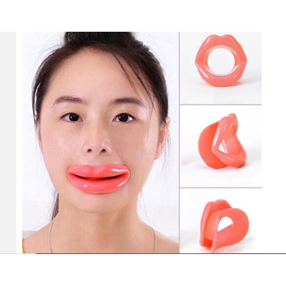 Aparelho plástico p/ Exercício facial Exercitador Muscular Facial Anti Rugas Fino Rosto Bochecha