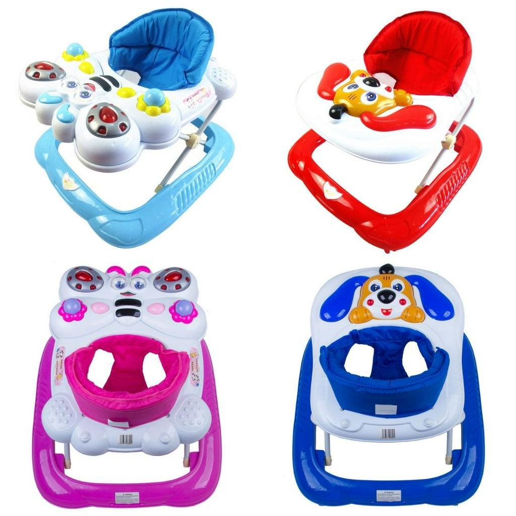 Andador de Bebê Infantil Musical Recreativo Brinquedos Interativos Som Assento Ajustável Compacto - Baby Style