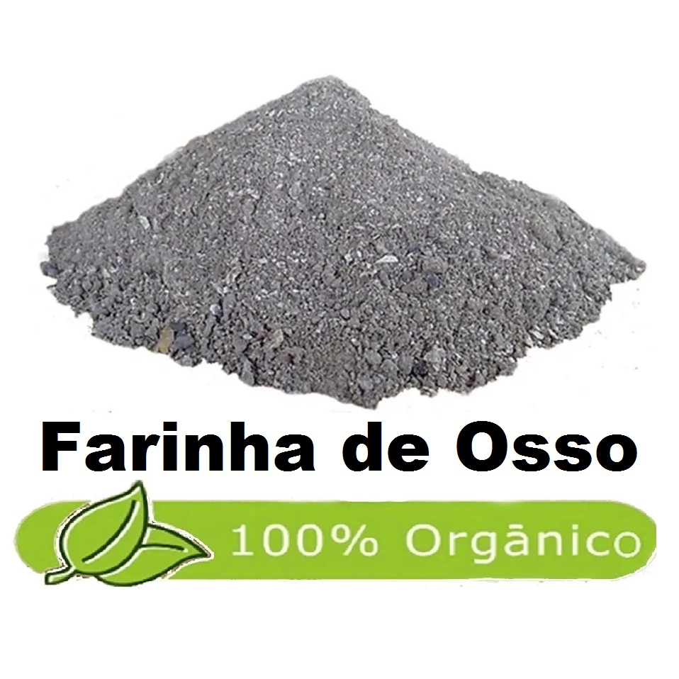 500gr Farinha Orgânica Fertilizante Adubo Orgânico Hortaliças Flores Frutas Plantas — imagem 2 de 2