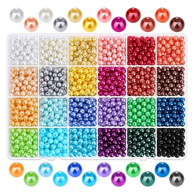 Pérolas ABS Pacotes de 100g (aprox.900un) nº3 - Pérola de Alta Qualidade para Artesanato, Bijuteria, Laços e DIY