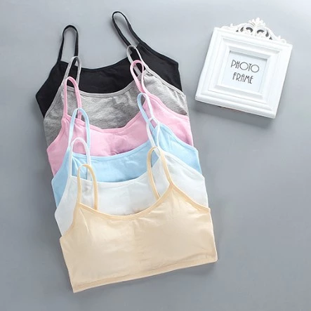 Sutiã De Algodão Macio Para Puberdade Adolescente , Roupa Íntima Respirável Meninas — imagem 1
