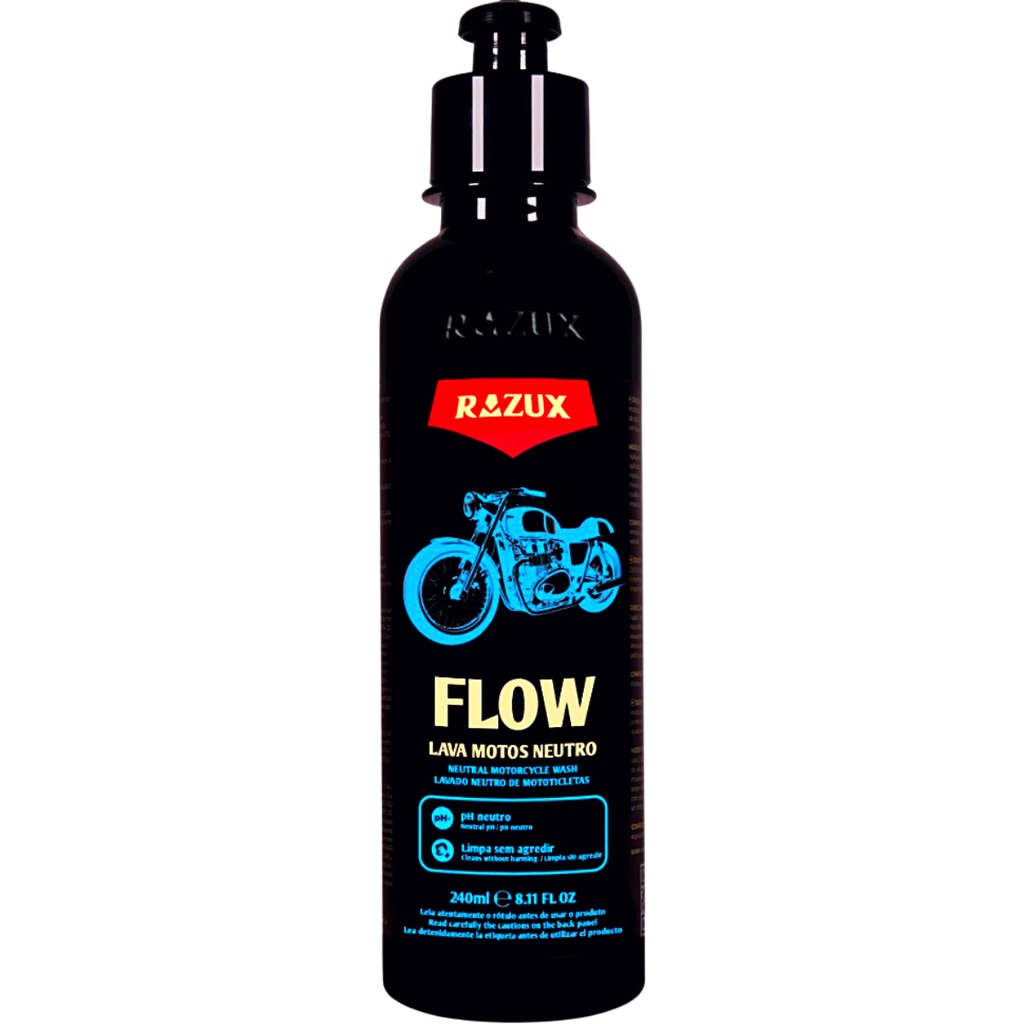 Flow Shampoo Para Lavar Motos Lavagem Automotiva Razux 240ml em Oferta na Shopee