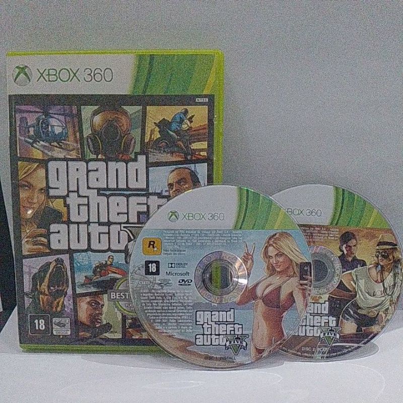 xbox 360 GTA 5 raridade novo copia dvd duplo Escorrega o Preço