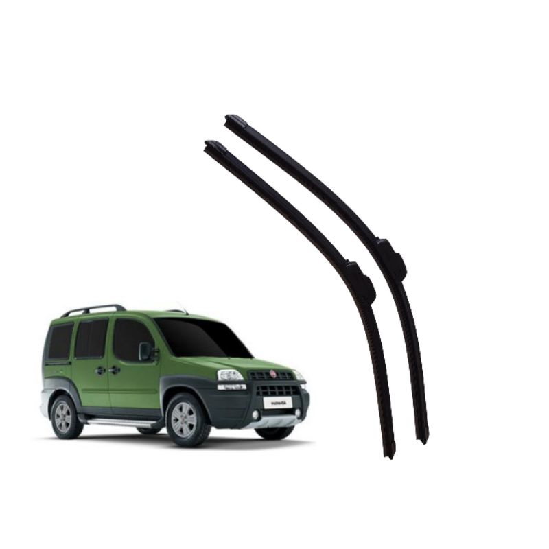 Par Palheta Limpador Parabrisa Dianteiro Fiat Doblo 2001 a 2017 em Oferta na Shopee