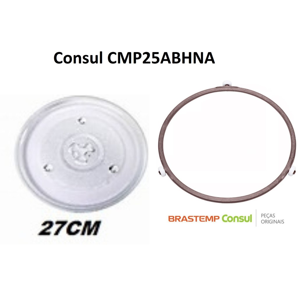 Prato + Rodizio do Microondas Consul CMP25ABHNA