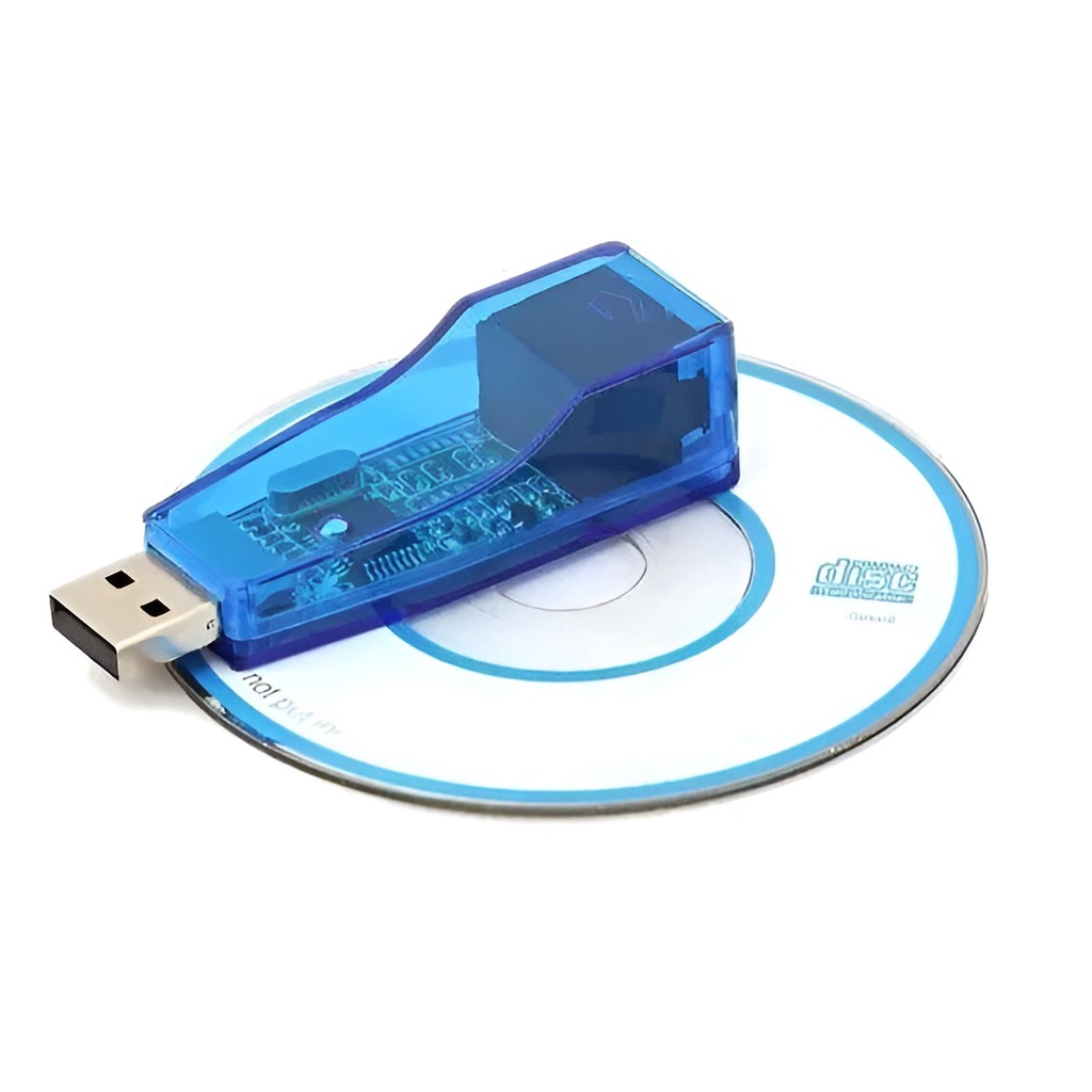 Placa De Rede USB 10/100 Ethernet Megabit Lan RJ45 Computador Desktop Pc Com CD de Instalação