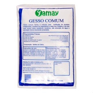 Gesso comum tipo II 1kg - Yamay em Oferta na Shopee