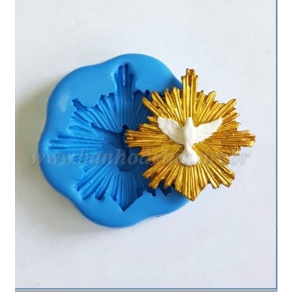 Molde De Silicone Divino Espirito Santo P - Molde Para Biscuit E Confeitaria