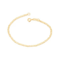 Pulseira Masculina Rommanel Elo Longo Diamantado Estilo Lacre de Lata - 550428