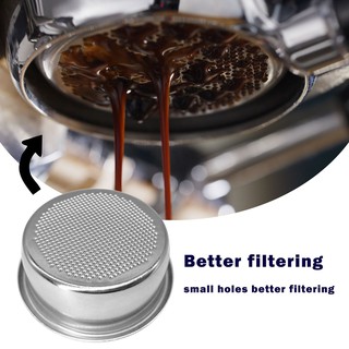 NEOUZA 51mm 1/2/4 Xícara Limpeza Da Máquina De Café Expresso Mystery Bowl Em Pó Sem Fundo Manusear Filtro De Malha Para Alimentos Grau 304 Suprimentos Aço Inoxidável