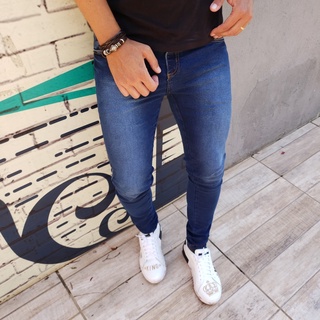 Calça Masculina Jeans Rasgada Destroyed Skinny Com Lycra/Elastano Justa Pronta Entrega 36 ao 46 Linha Premium