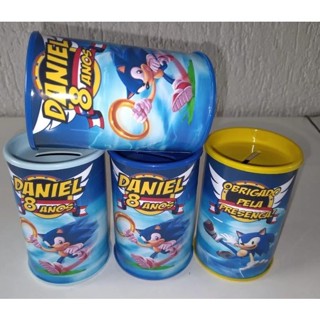 Cofrinhos Personalizados Sonic 20 Unidades em Oferta na Shopee