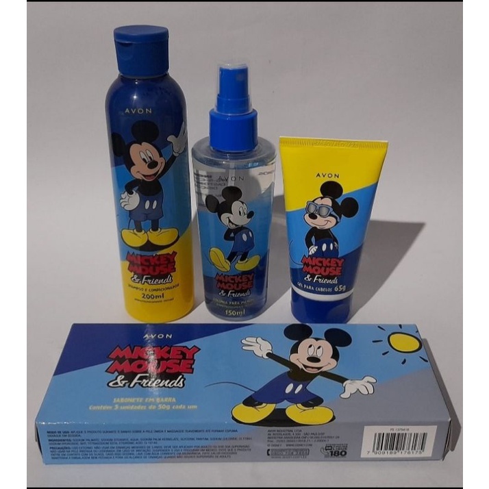 Kit Infantil Mickey Mouse Avon Shopee Brasil