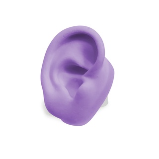 Orelha de Silicone Roxa para piercing e brincos