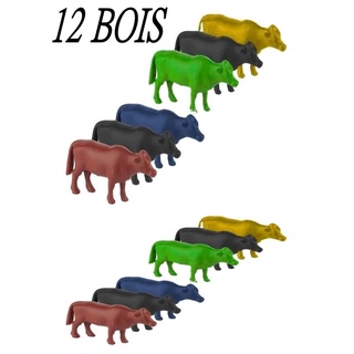 Bois De Plastico Miniatura De Brinquedo Animais Fazenda