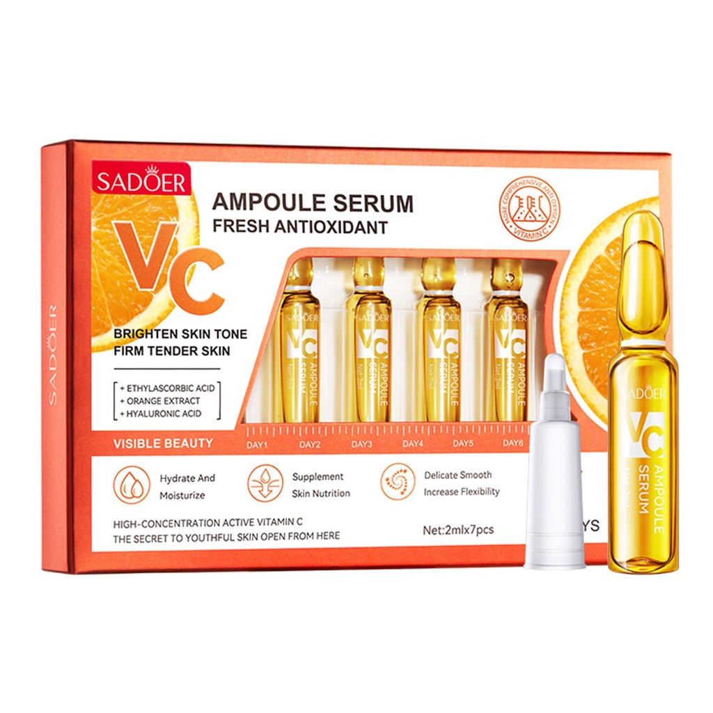 Ess Ncia Vitamina C Ampola Hidratante Suave Rejuvenescimento Da Pele Tratamento Facial Shopee