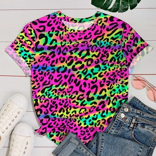 Tshirt feminina Camiseta BlusaOncinha Colorida Neon Retro
