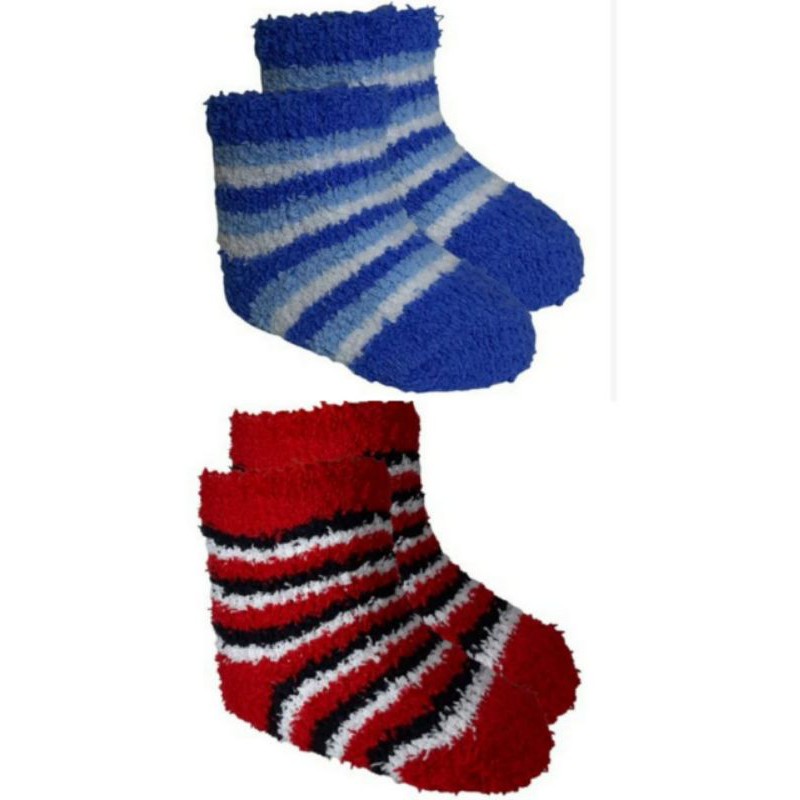 1 Par Meia Felpuda INFANTIL MASCULINO ( 17a23 e 23a34 ) Térmica Inverno Frio ( Estampas e Cores Sortidas )