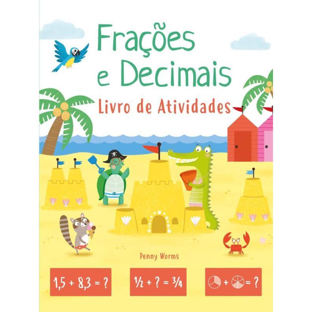 LIVRO DE ATIVIDADES - FRACOES E DECIMAIS 17X23,5 em Oferta na Shopee