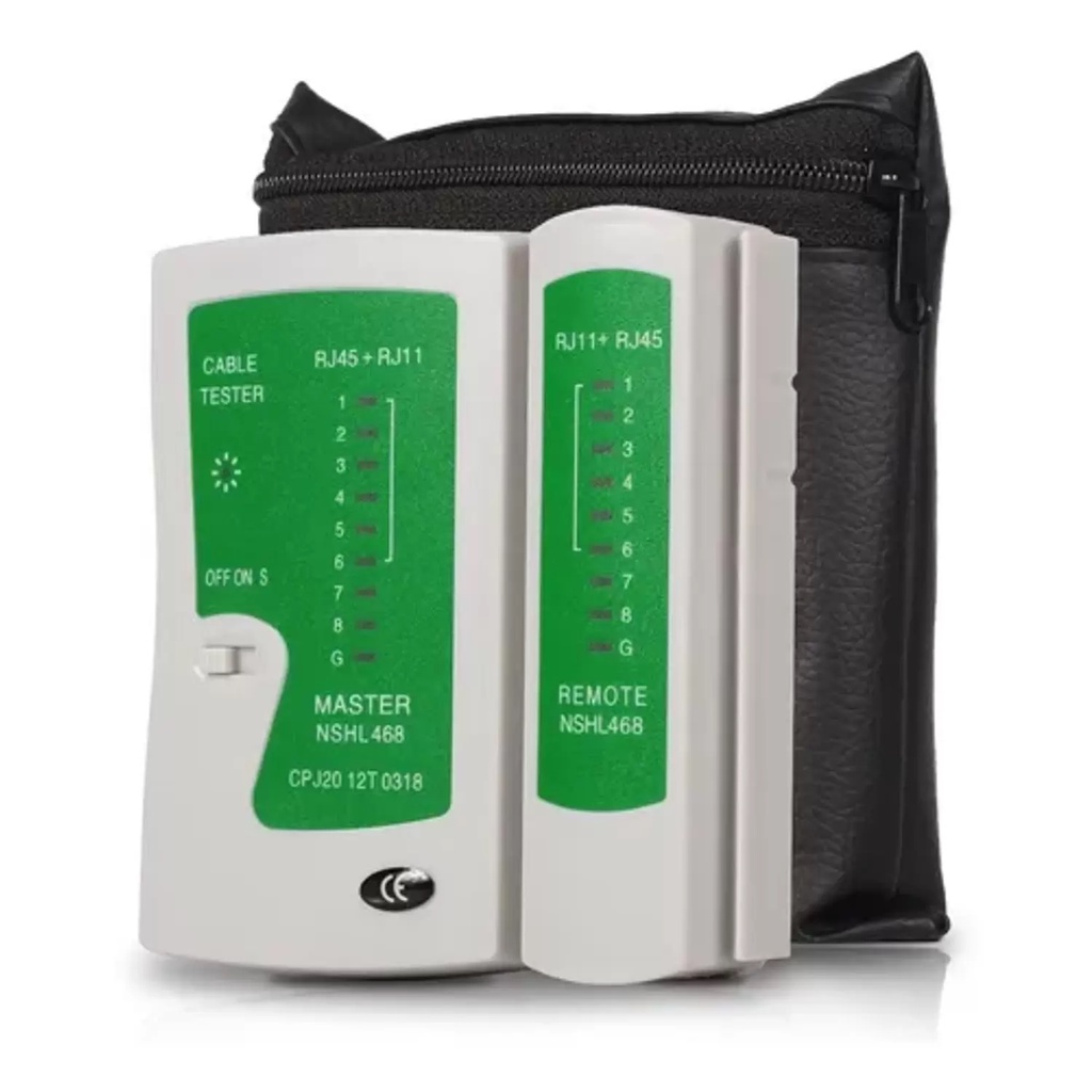 Testador Cabo Rede Lan Rj45 Rj11 Teste Telefonia Com Capa