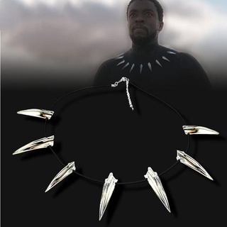 Filme colares masculinos exagerados ouro pantera negra punk colares americanos heróis da guerra civil colar legal para fãs presente
