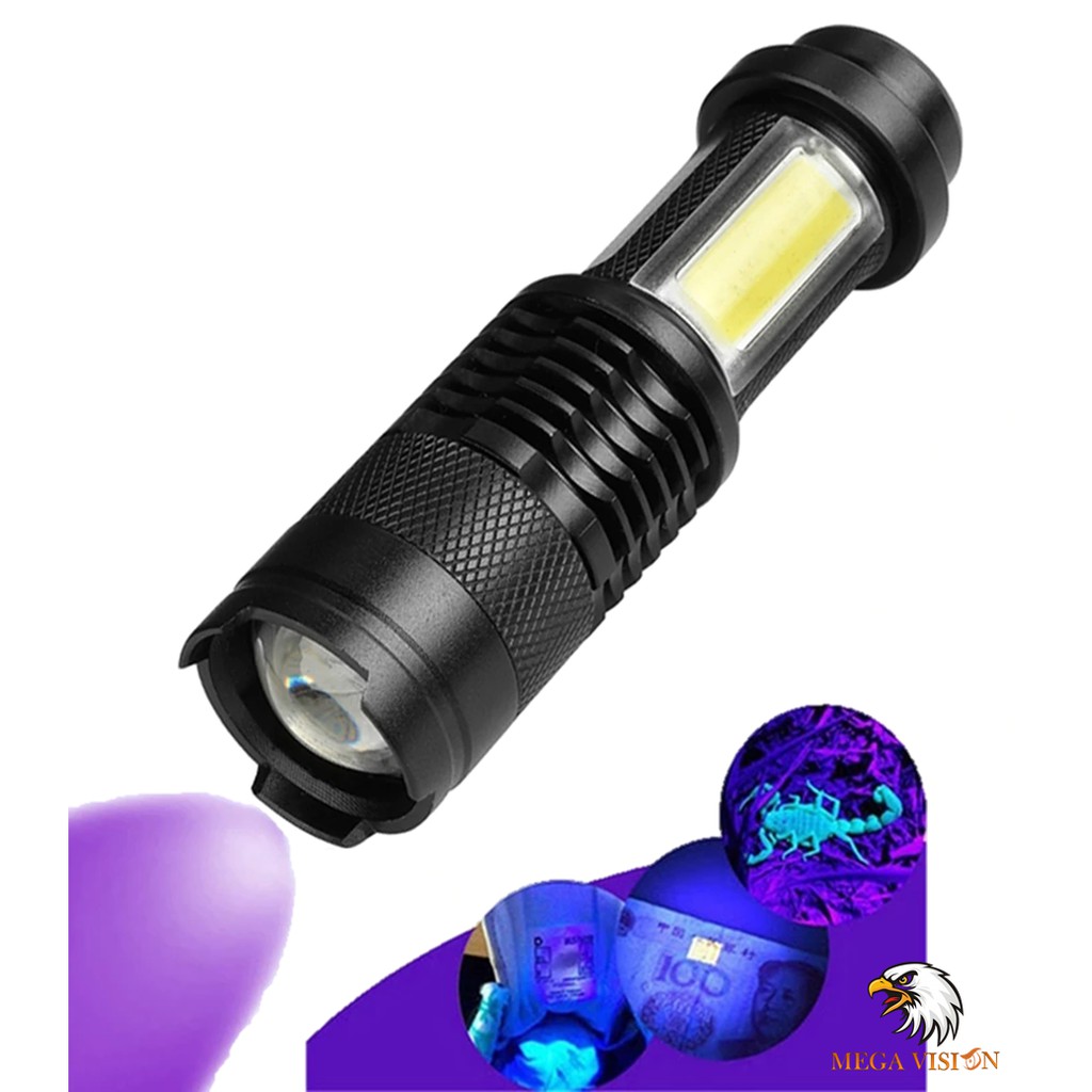 Lanterna Ultravioleta Usb Led Potente Luz Negra Uv Escorpião Shopee Brasil