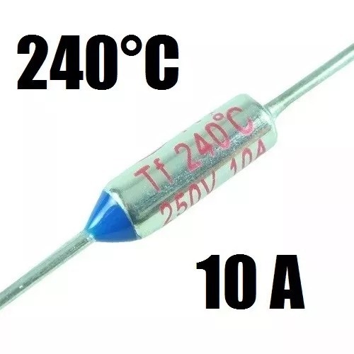 Kit 10 Peças - Fusivel Termico 240g 10a - Muito Usado Em Eletrodomésticos