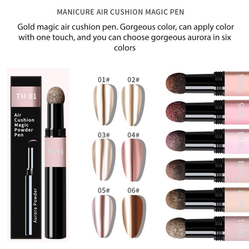 Caneta Pó Cromado Luxury Powder Para Arte De Unha Th em Oferta na Shopee