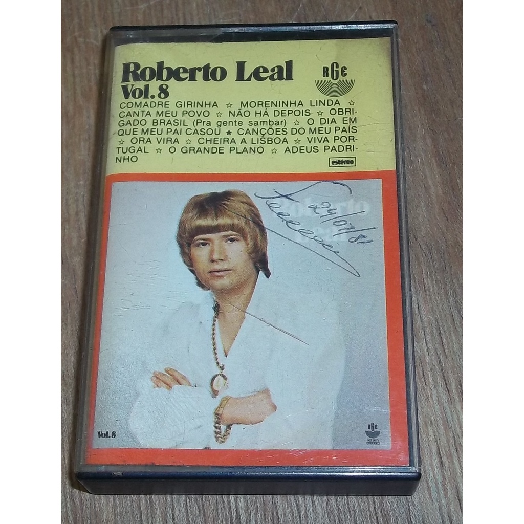 Fita K7 Roberto Leal vol. 8 - RGE