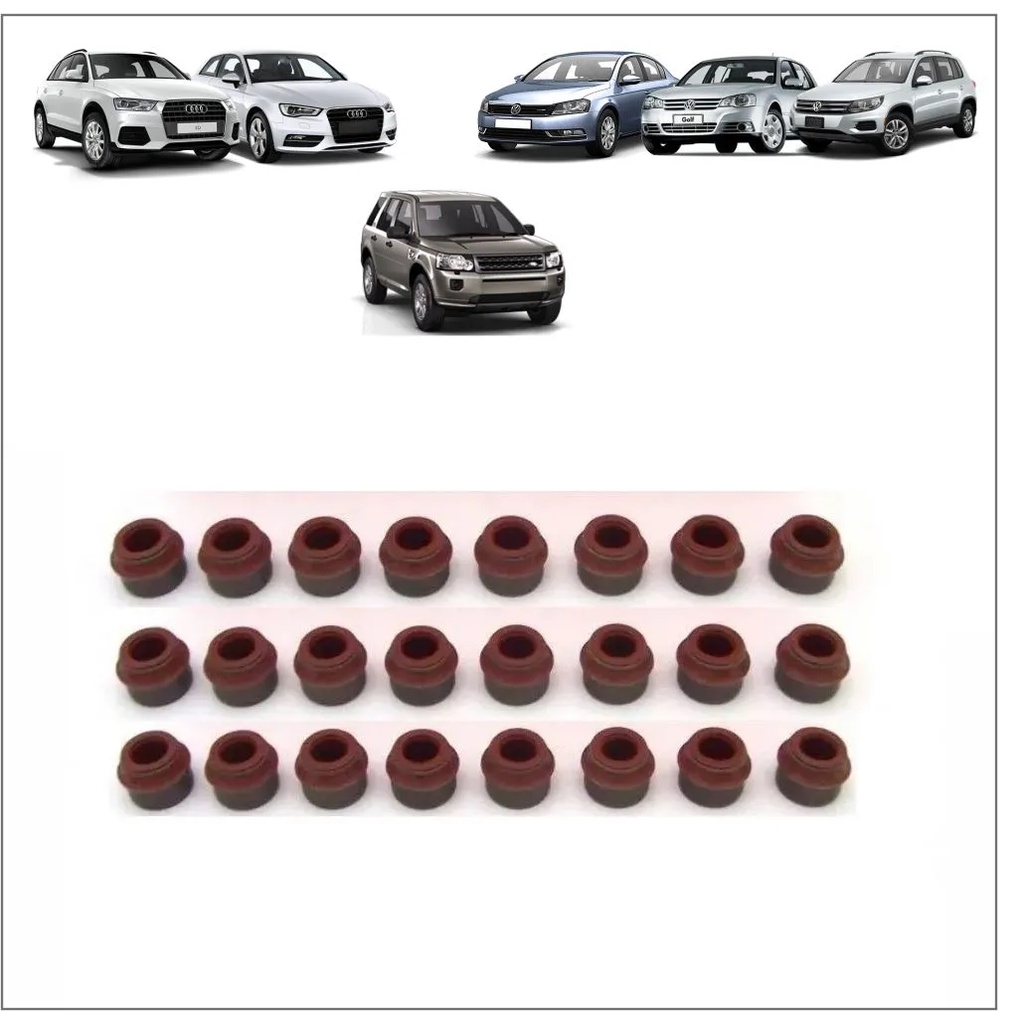 JOGO RETENTOR HASTE VALVULA LAND ROVER FREELANDER 2 3.2 24V V6 GAS 2007 A 2010/BMW 318/325/330/M3/X3/Z3/Z4/AUDI/VW A3/A4/A5/A6/Q3/Q5/Q7/JETTA/AMAROK/TIGUAN 403730/SKU543 JOGO RETENTOR HASTE VALVULA LAND ROVER FREELANDER 2 3.2 24V V6 GAS 2007 A 2010/BMW 31