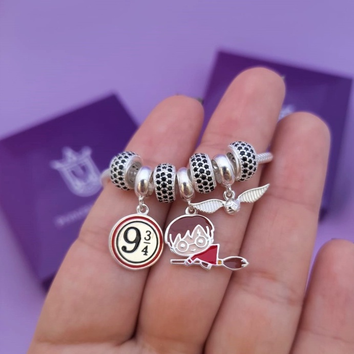 Berloque Pomo de Ouro Quadribol Harry Potter em Prata 925 | Shopee Brasil