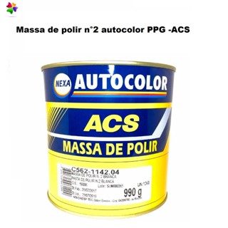 Massa De Polir N°2 Autocolor Automotiva Acs Ppg 990g em Oferta na Shopee