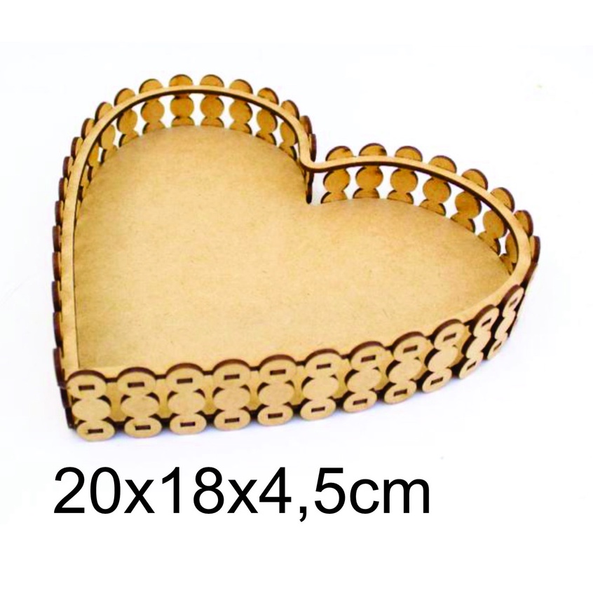 kit bandeja perola em mdf cru 15un Tamanho P em Oferta na Shopee