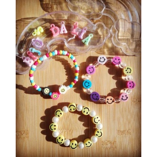 Pulseira de SMILE carinha sorriso colorido amarelo diversos modelos