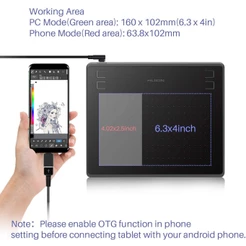 HUION UC02 Cabo cable para HS64/H430P/Tableta de Desenvolvimento