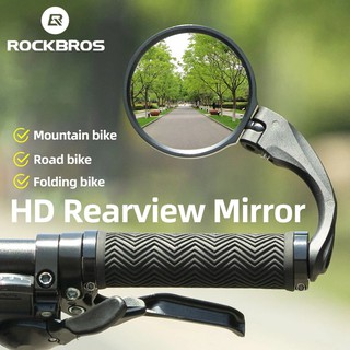 ROCKBROS Espelhos HD Vista MTB Bicicleta De Estrada 360 Ângulo Ajustável Espelho Retrovisor Largo Para Acessórios De