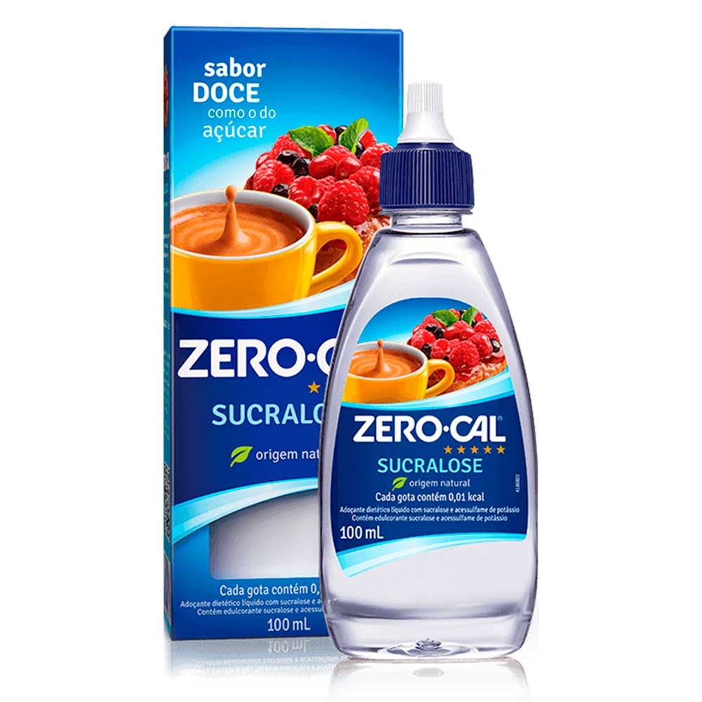 Adoçante Líquido Sucralose 100ml - Zero-Cal