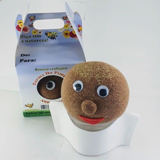 Boneco ecológico torcedor Santista Bom de Bola
