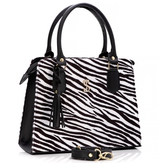 Bolsa Feminina Zebra Tote Transversal de Mão Alça Removivel com Regulagem Tiracolo Lançamento Selten