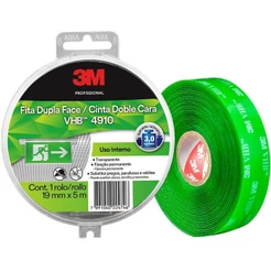 Fita Dupla Face 5 Metros x 19mm VHB Transparente para Uso Interno 3M com Estojo 4910