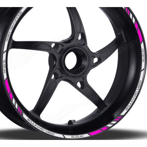 Friso Adesivo Refletivo M8 Roda Moto Suzuki Boulevard M800
