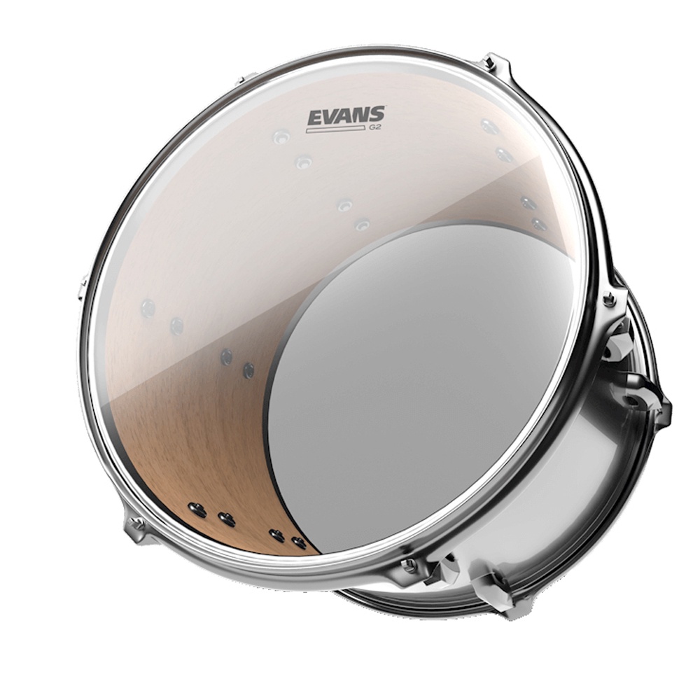 Pele para Tom Caixa Surdo 14 Evans G2 Clear Hidraúlica Transparente Level 360 TT14G2