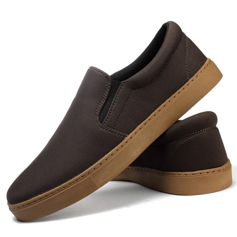 Tênis Slip-On Masculino Casual Iate Confortável Sem Cadarço