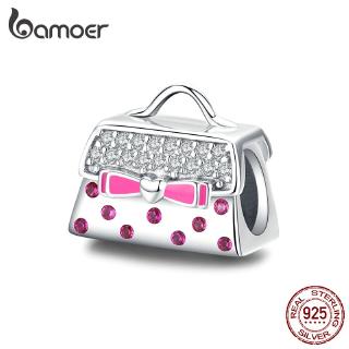 BAMOER Fashion Charm 925 Silver Fit Original Bracelet Romantic Bag