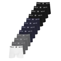 Kit 10 Cuecas Boxer Polo Wear Masculina Microfibra Sortidas