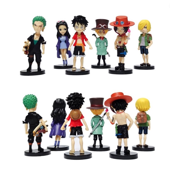 One Piece - Miniatura - Boneco - Colecionável - Figura de Ação - Action Figure - Ace Sabo Luffy Robin Zoro