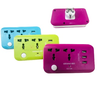 Benjamim 2 Tomadas Univ 20a Com 3 Usb Botão Compatível com Samsung Apple + ADAPTADOR 20A
