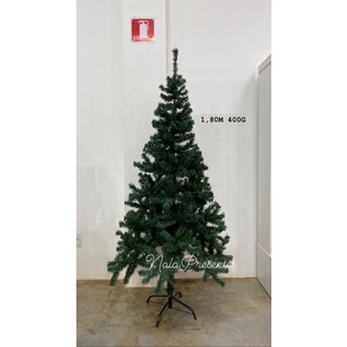 Árvore de Natal Verde Tradicional 1,80m 400 Galhos Pinheiro Promoção |  Shopee Brasil